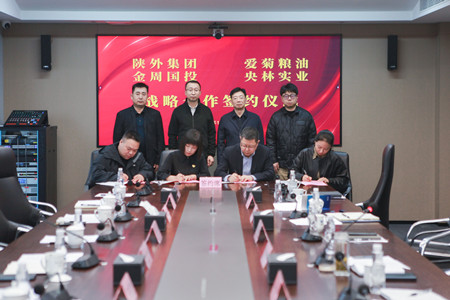 陜外集團(tuán)與周至縣政府、愛(ài)菊糧油、金周?chē)?guó)投、央林實(shí)業(yè)座談交流并簽署戰(zhàn)略合作協(xié)議